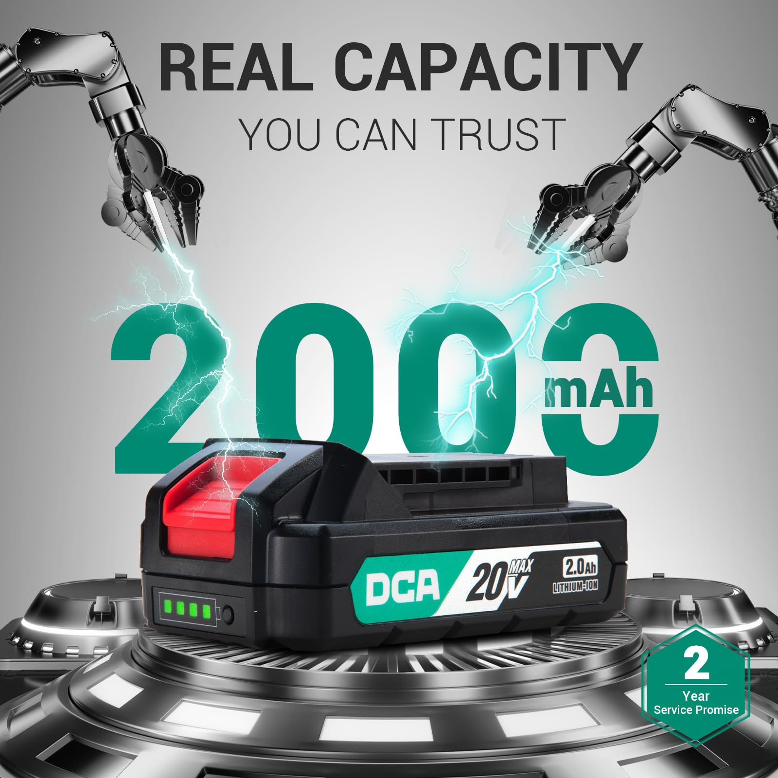 DCA Cordless Drill Set, 40 N.m Torque, 10mm Keyless Chuck, Electric Power Drill with 2.0Ah Battery and Charger,18+1 Position,35-Piece 20V Drill Driver Kit, ADJZ2035