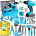 LOYO Kids Tool Set with Electric Drill, 50 PCs Construction Toys for 3 4 5 Year Old Boys Girls, Complete Building Kit with Vest, Tool Box, Educational Role-Play Gift