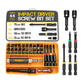 Hi-Spec 44pc Impact Drill Driver Screw Bit Set with Popular PZ & PH Sizes, 1/4 Hex S2 Screwdriver Bits with Nut and Socket Drivers